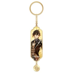 Брелок miHoYo Genshin Impact Metal & Resin Keychain Vago Mundo Zhongli