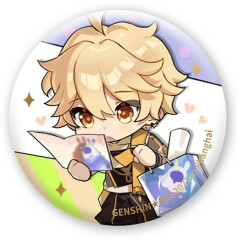 Значок miHoYo Genshin Fes Chibi Character Can Badge Aether