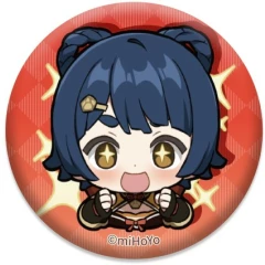 Значок miHoYo Genshin Impact Chibi Expressions Character Can Badge Xiangling