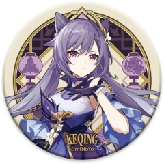 Значок miHoYo Genshin Impact Liyue Harbour Character Can Badge Keqing