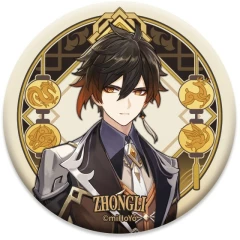 Значок miHoYo Genshin Impact Liyue Harbour Character Can Badge Zhongli