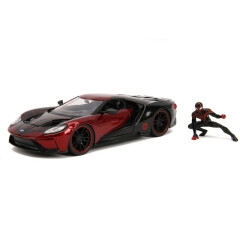 Коллекционная модель с фигуркой Jada Toys Die-Cast Spider-Man Miles Morales & 2017 Ford GT