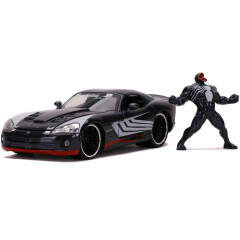 Коллекционная модель с фигуркой Jada Toys Die-Cast Venom & 2008 Dodge Viper