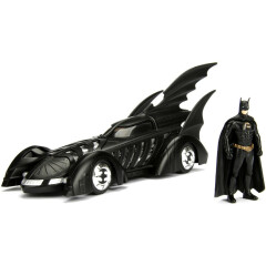 Коллекционная модель с фигуркой Jada Toys Metals Die-Cast Batman Forever Batmobile & Batman