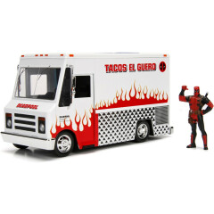 Коллекционная модель с фигуркой Jada Toys Metals Die-Cast Deadpool Taco Truck