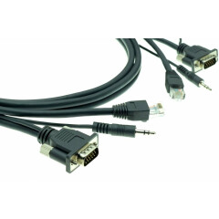 Кабель VGA (M) + аудио + RJ-45 - VGA (M) + аудио + RJ-45, 4.6м, Kramer C-GMAC/GMAC-15