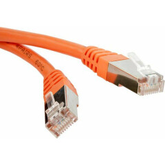 Патч-корд Hyperline PC-LPM-STP-RJ45-RJ45-C5e-1M-LSZH-OR, 1м