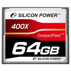 Карта памяти 64Gb Compact Flash Silicon Power 400x (SP064GBCFC400V10)