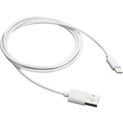 Кабель USB - USB Type-C, 1м, Canyon CNE-USBC1W