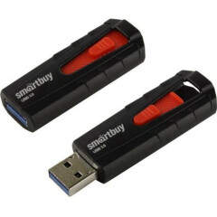 USB Flash накопитель 128Gb SmartBuy IRON Black/Red (SB128GBIR-K3)