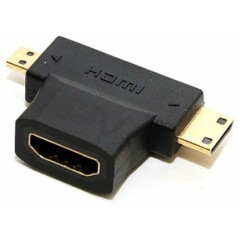 Переходник 5bites HDMI (F) - Mini + Micro HDMI (M) (HH1805FM-T)