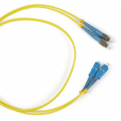 Патч-корд Hyperline FC-D2-9-FC/UR-SC/UR-H-1M-LSZH-YL, 1м