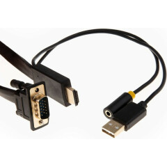 Кабель HDMI (M) - VGA (M), 1.8м, Telecom TA675-1.8M