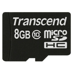 Карта памяти 8Gb MicroSD Transcend (TS8GUSDC10)