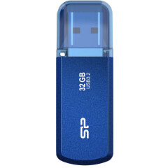 USB Flash накопитель 32Gb Silicon Power Helios 202 Blue (SP032GBUF3202V1B)