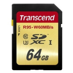 Карта памяти 64Gb SD Transcend (TS64GSDU3)