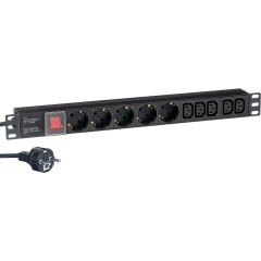 Блок розеток Exegate PDU-19H009 Al-5C135S-EU2.5-SW