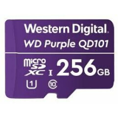 Карта памяти 256Gb MicroSD WD Purple (WDD256G1P0C)