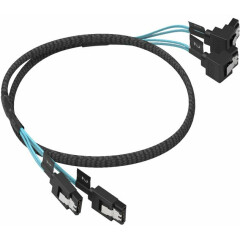 Кабель SATA - SATA, 0.5м, Orico CPD-7P6G-BW902S