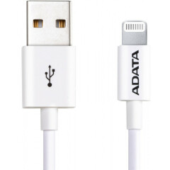 Кабель USB - Lightning, 1м, ADATA AMFIPL-1M-CWH