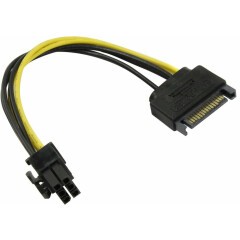 Переходник SATA (M) - PCI-E 6pin, Orient C512