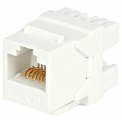 Вставка RJ-45 Hyperline KJ5-8P8C-C6-180-WH