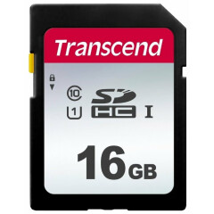 Карта памяти 16Gb SD Transcend (TS16GSDC300S)