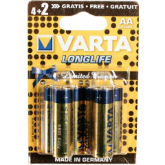 Батарейка Varta Long Life (AA, 6 шт)