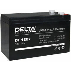 Аккумуляторная батарея Delta DT1207