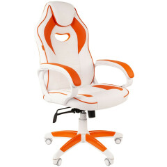 Игровое кресло Chairman Game 16 White/Orange (00-07030051)