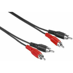 Кабель 2xRCA (M) - 2xRCA (M), 2.5м, HAMA H-30457