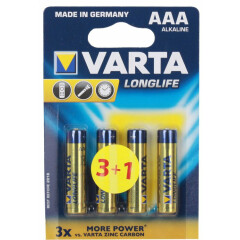Батарейка Varta Long Life (AAA, 4 шт)