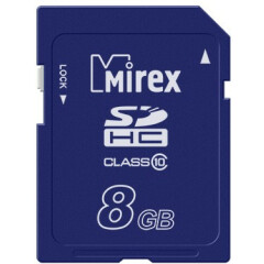 Карта памяти 8Gb SD Mirex (13611-SD10CD08)