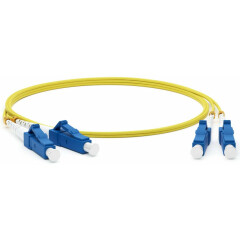 Патч-корд Hyperline FC-D2-9-LC/UR-LC/UR-H-0.5M-LSZH-YL, 0.5м