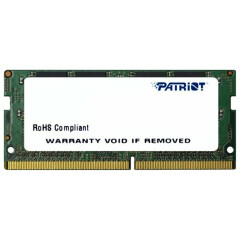 Оперативная память 4Gb DDR4 2400MHz Patriot SO-DIMM (PSD44G240082S)