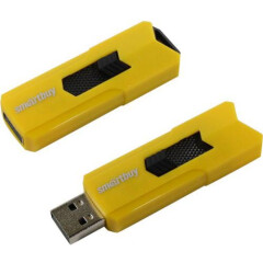 USB Flash накопитель 64Gb SmartBuy Stream Yellow (SB64GBST-Y)
