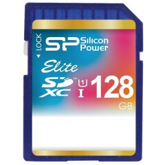 Карта памяти 128Gb SD Silicon Power Elite (SP128GBSDXAU1V10)