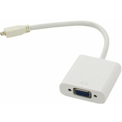 Переходник Micro HDMI (M) - VGA (F), 0.15м, VCOM CG593