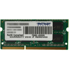Оперативная память 4Gb DDR-III 1600MHz Patriot SO-DIMM (PSD34G16002S)