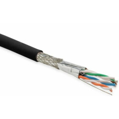 Бухта Hyperline SFTP4-C6A-S23-OUT-PE-BK-500, 500м