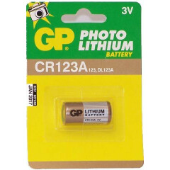 Батарейка GP CR123A (Lithium, 1 шт)