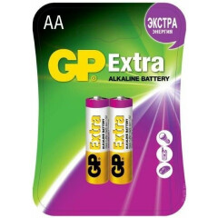 Батарейка GP 15AX Extra Alkaline (AA, 2 шт)