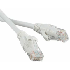 Патч-корд Hyperline PC-LPM-UTP-RJ45-RJ45-C5e-0.3M-LSZH-WH, 0.3м