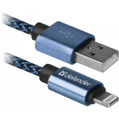 Кабель USB - Lightning, 1м, Defender ACH01-03T PRO (87811)