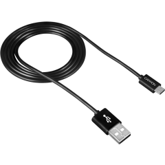 Кабель USB - microUSB, 1м, Canyon CNE-USBM1B