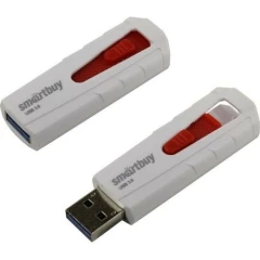 USB Flash накопитель 16Gb SmartBuy IRON White/Red (SB16GBIR-W3)