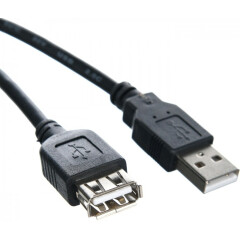 Кабель удлинительный USB 2.0 A (M) - A (F), 1.5м, Telecom TUS6990-1.5M