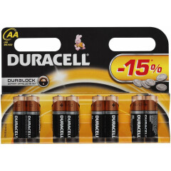 Батарейка Duracell Basic (AA, Alkaline, 8 шт)