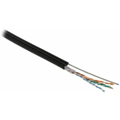 Бухта Hyperline UUTP4-C5E-S24-SW-OUT-PE-BK-500, 500м