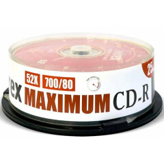 Диск CD-R Mirex 700Mb 52x Maximum Cake Box (25шт) (201274)